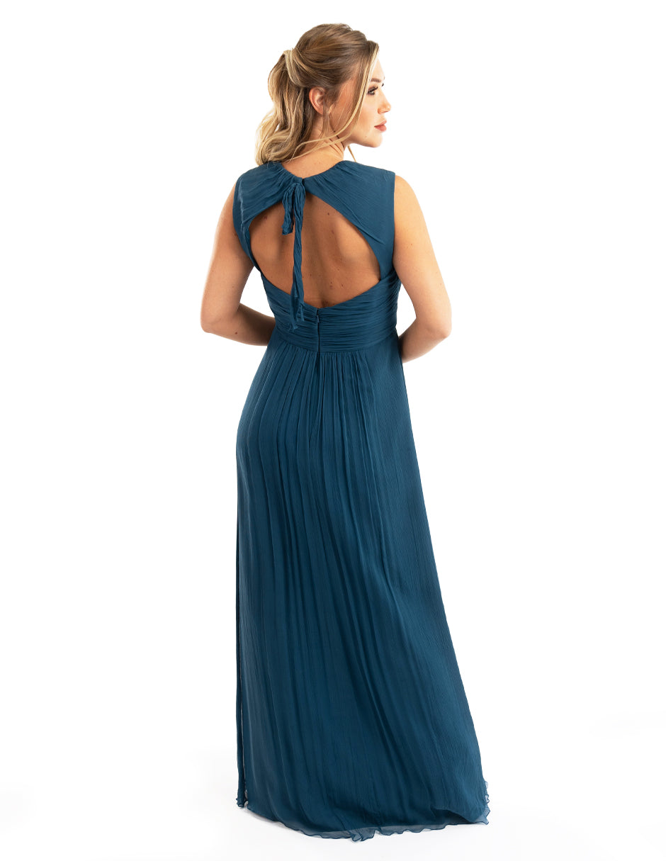 Vestido halter recto
