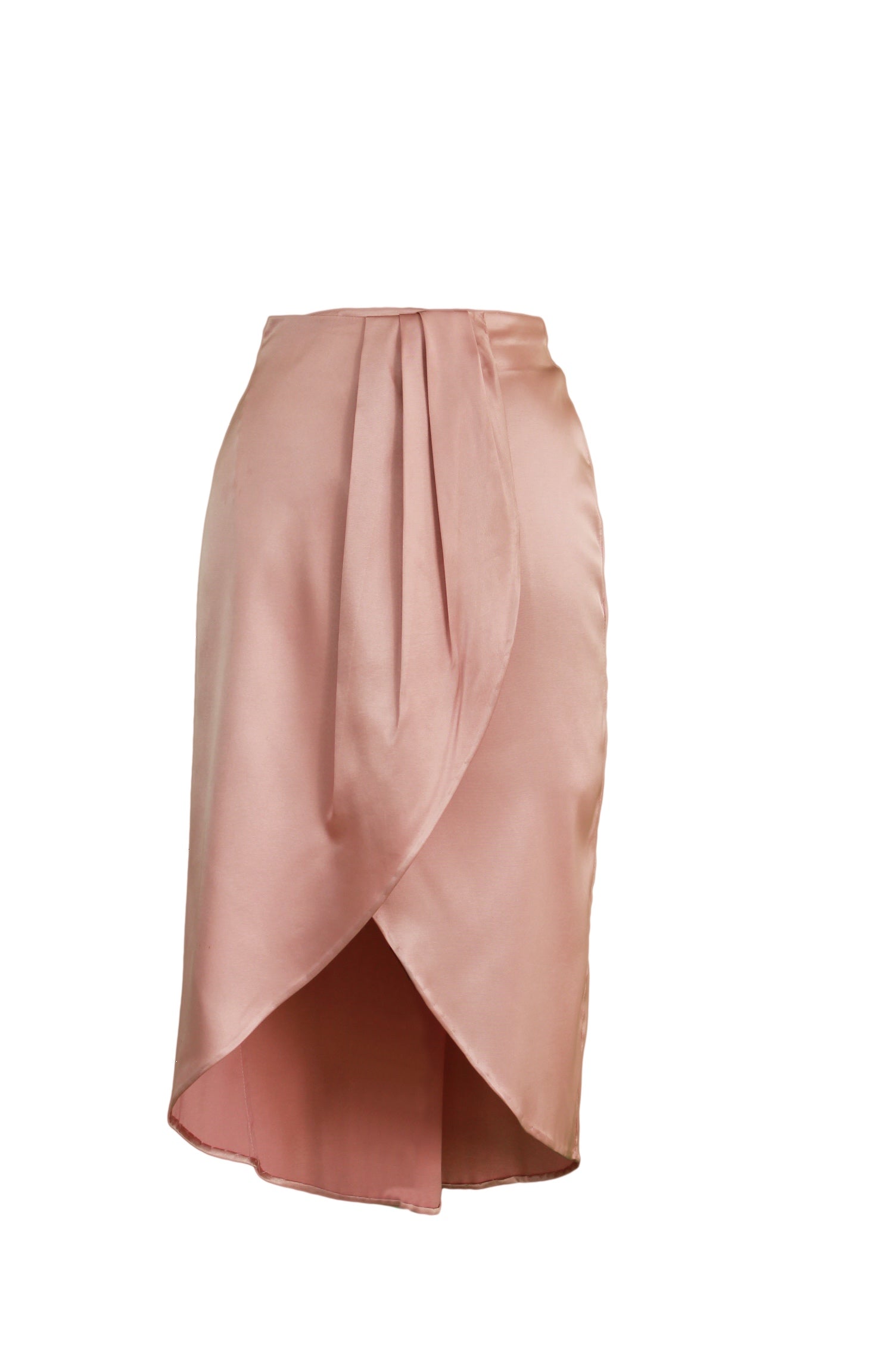 Lidia falda midi drapeada